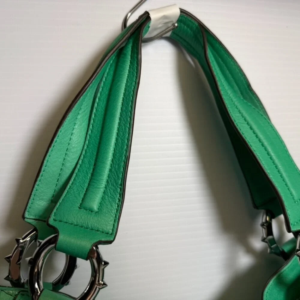 Aimee Kestenberg Vibrant Green Leather Shoulder Bag